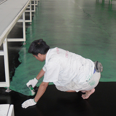 防静电色漆层施工