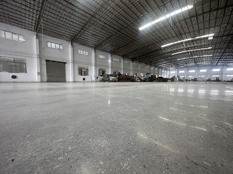 佛山装饰材料工厂车间 地卫士固化地坪完工图
