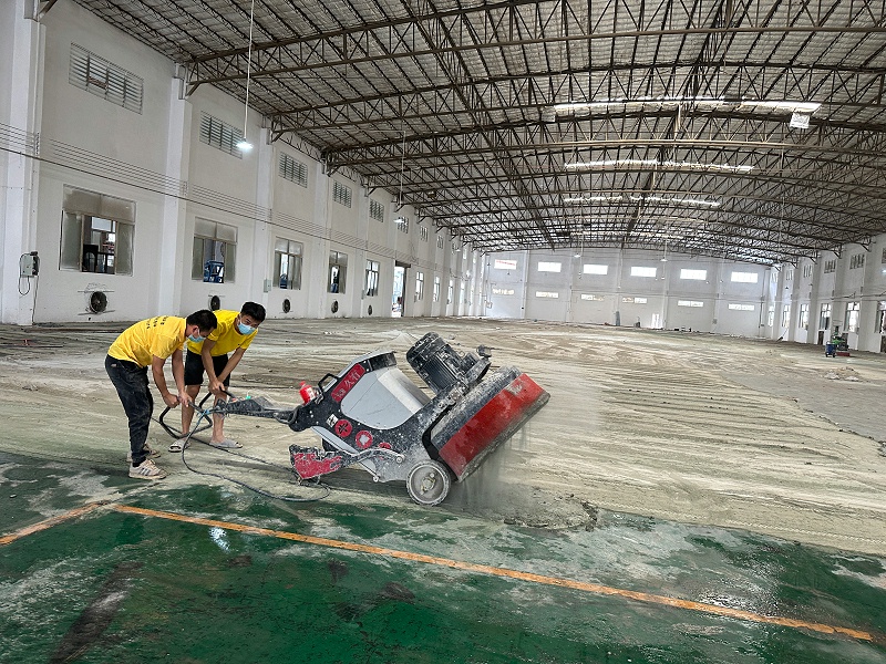 佛山地卫士硬化地坪施工图