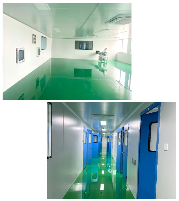 生物制药工厂地卫士水性环氧自流平地坪漆完工图