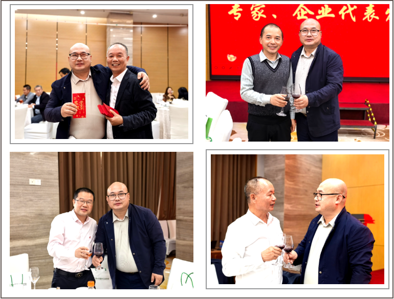 优石丽董事长与协会会长及各界代表交流合影