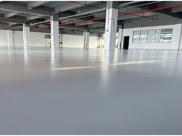 广东佛山某科技公司选用地卫士防静电超耐磨砂浆自流平型地坪工程