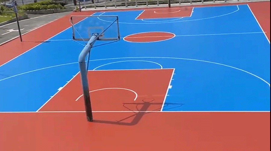 暑假焕新运动场，给师生安全活力新学期！ 环保地坪漆让校园焕然一新