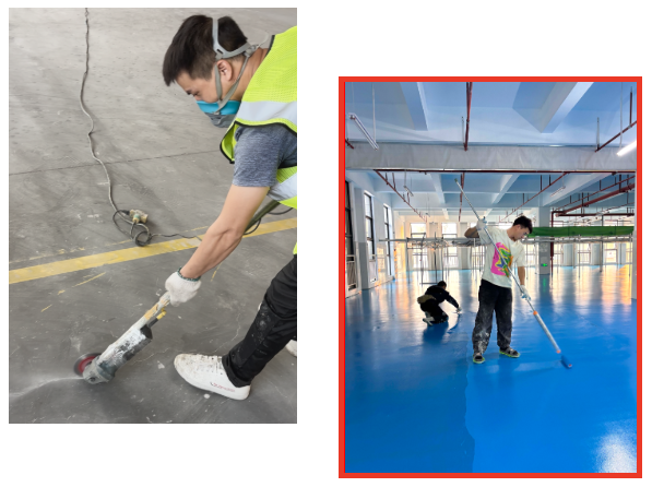 广西某食品加工车间聚氨酯砂浆超耐磨地坪漆施工图