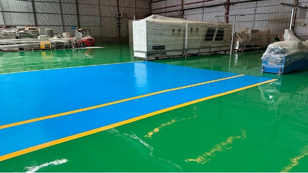 中山箱当好包装材料公司选用地卫士聚氨酯砂浆超耐磨型地坪工程