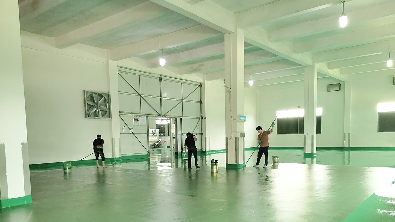 广东美登新材料纸业有限公司工厂车间“地卫士”滚面耐压砂浆型环氧地坪漆施工图