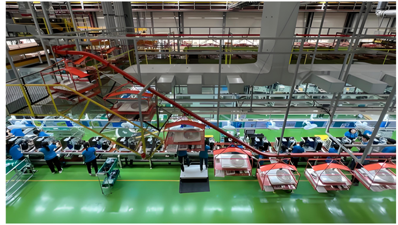 “美的集团”示范工厂选用“地卫士”地坪漆及划线完工展示图